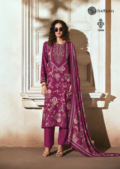 Zariya Sadhana Viscose Pashmina Suits Manufacturer India