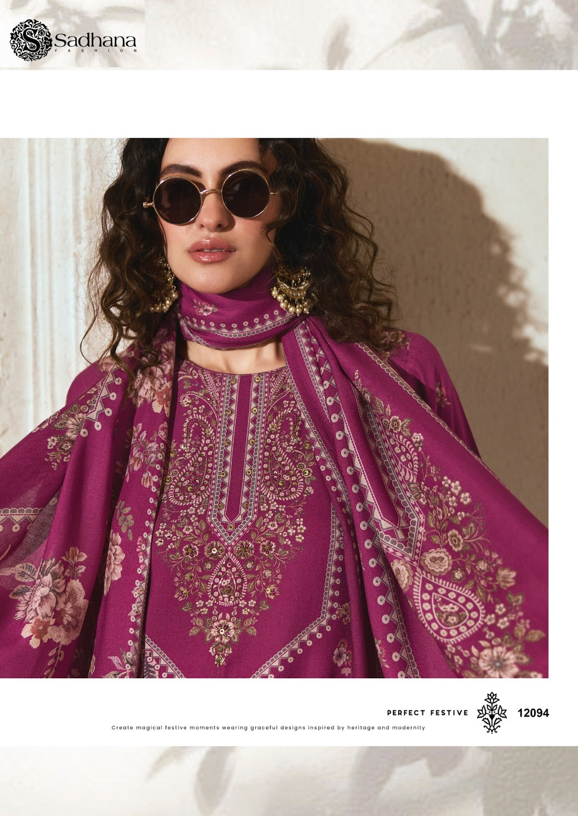 Zariya Sadhana Viscose Pashmina Suits Manufacturer India