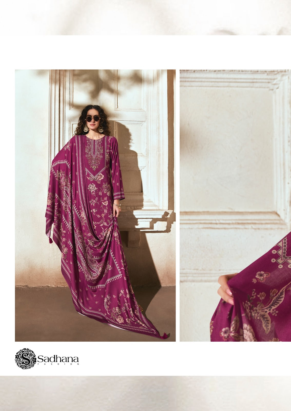 Zariya Sadhana Viscose Pashmina Suits Manufacturer India