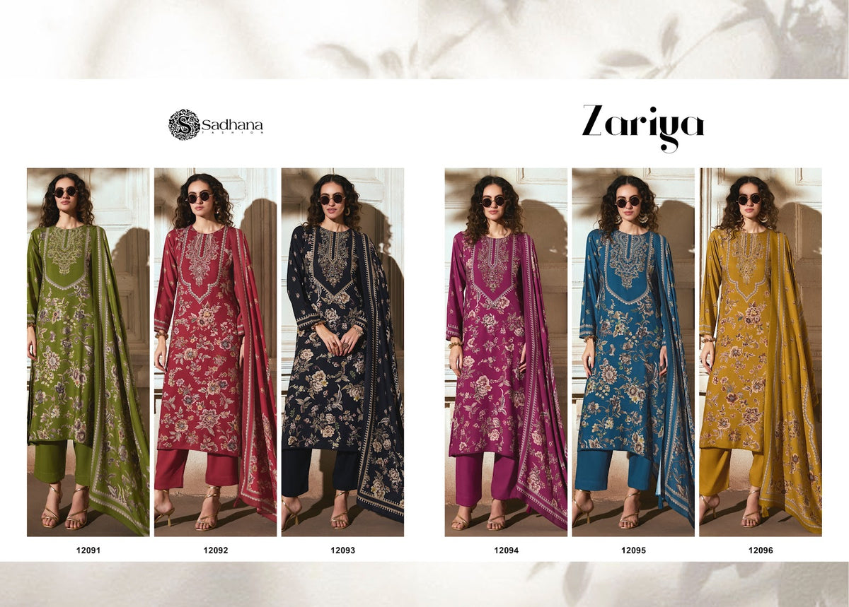 Zariya Sadhana Viscose Pashmina Suits Manufacturer India