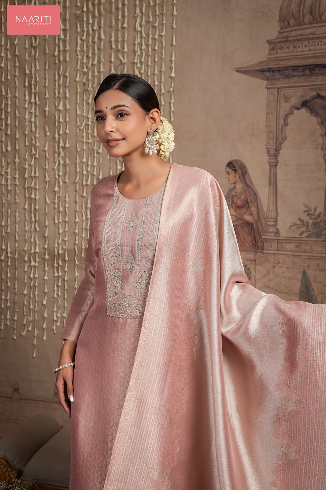 Zariyat Naariti Silk Jacquard Pant Style Suits Wholesale Rate