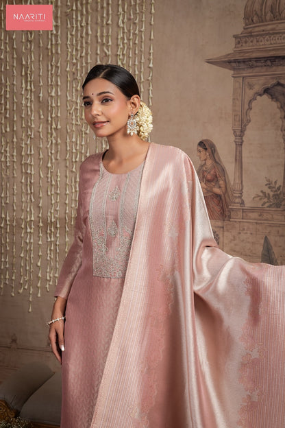 Zariyat Naariti Silk Jacquard Pant Style Suits Wholesale Rate