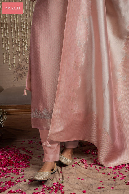 Zariyat Naariti Silk Jacquard Pant Style Suits Wholesale Rate