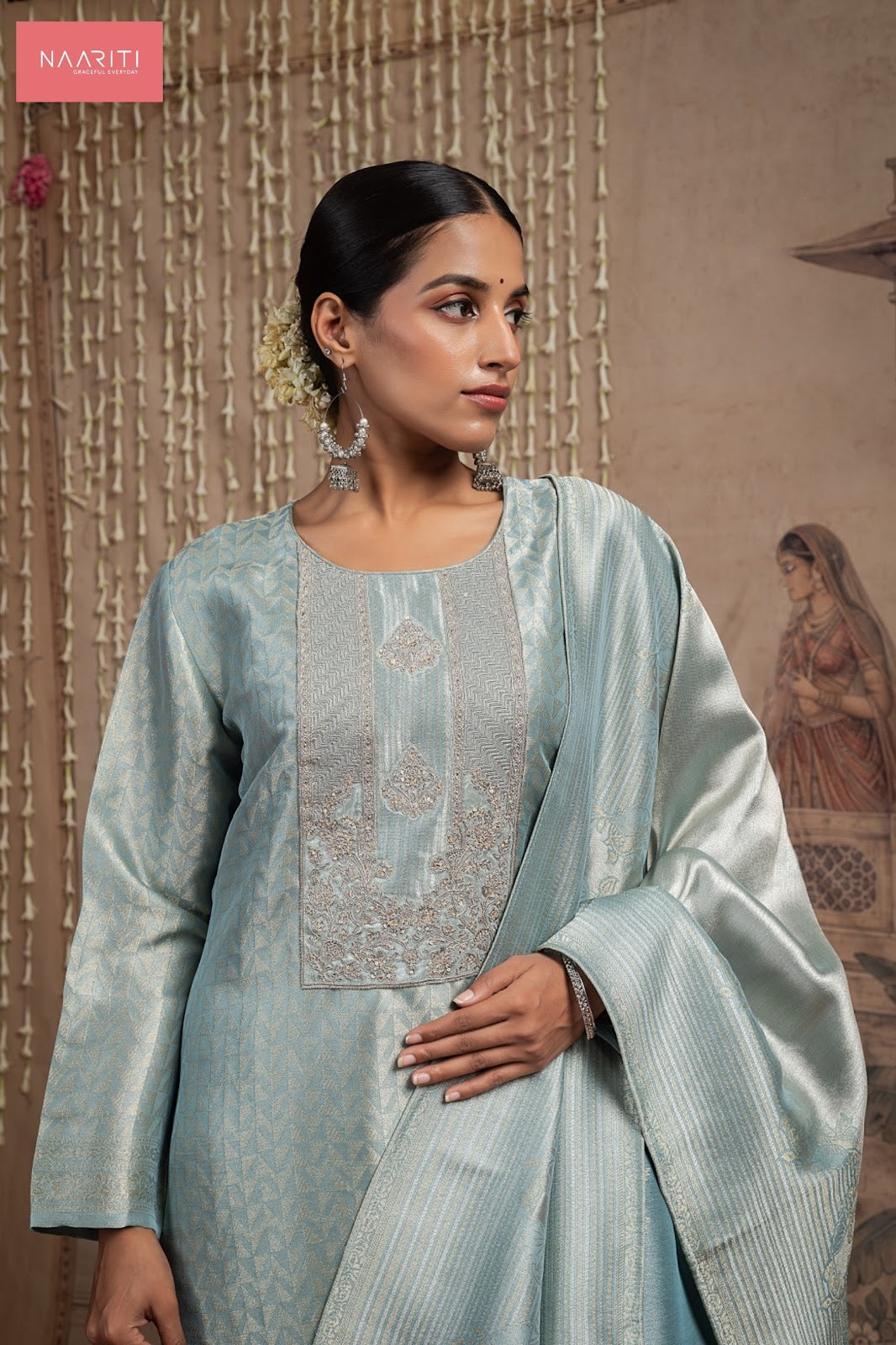 Zariyat Naariti Silk Jacquard Pant Style Suits Wholesale Rate