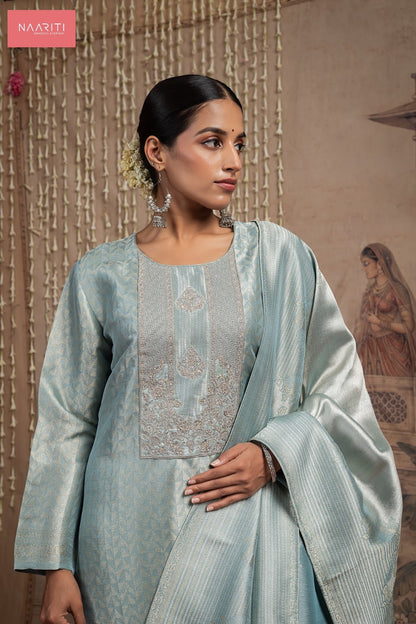Zariyat Naariti Silk Jacquard Pant Style Suits Wholesale Rate