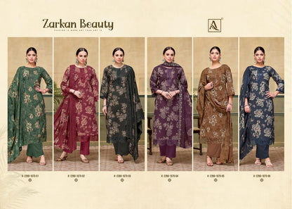 Zarkan Beauty Alok Cotton Cambric Karachi Salwar Suits Wholesaler Ahmedabad