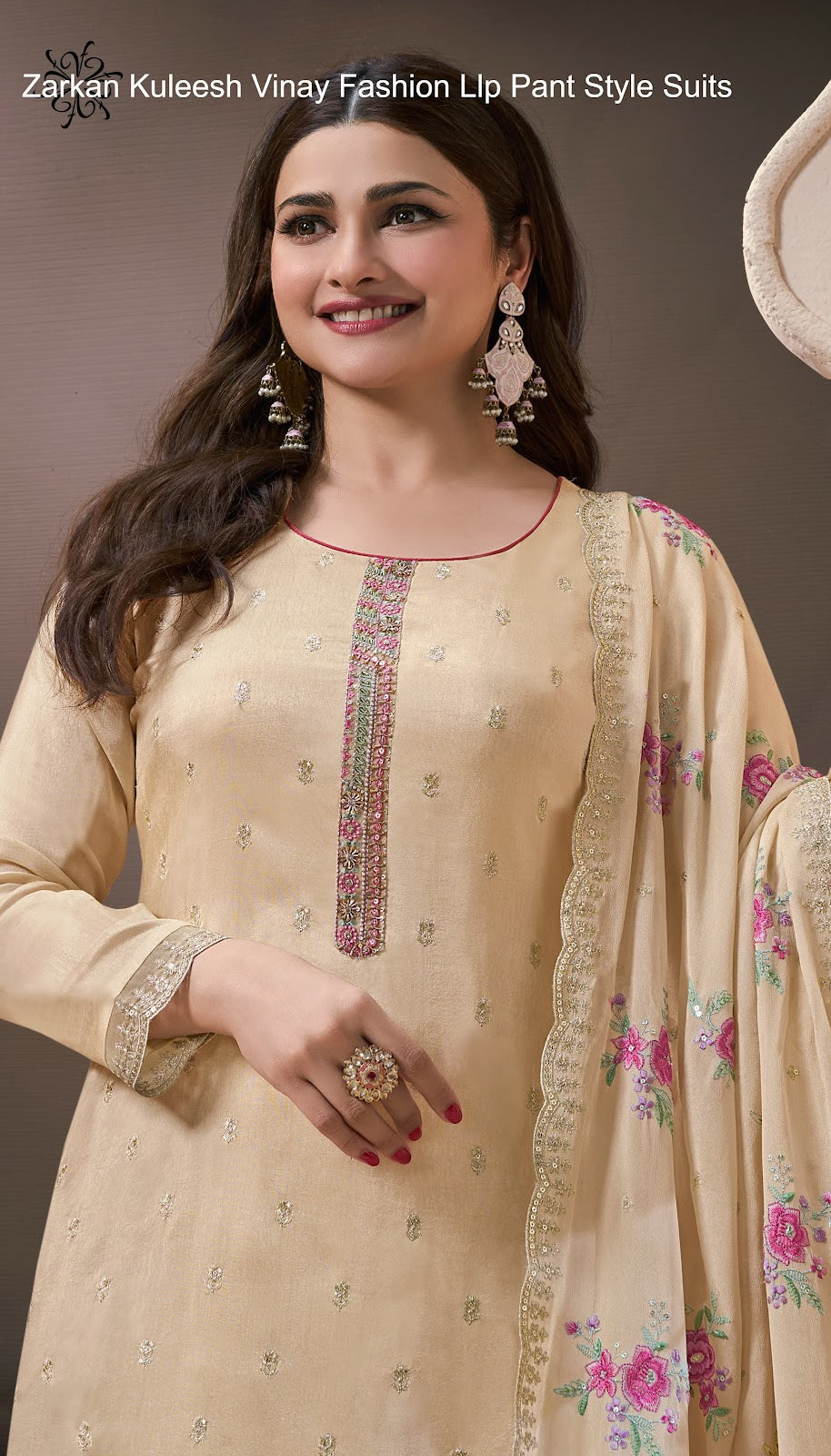 Zarkan Kuleesh Vinay Fashion Llp Silk Jacquard Pant Style Suits Wholesale Price