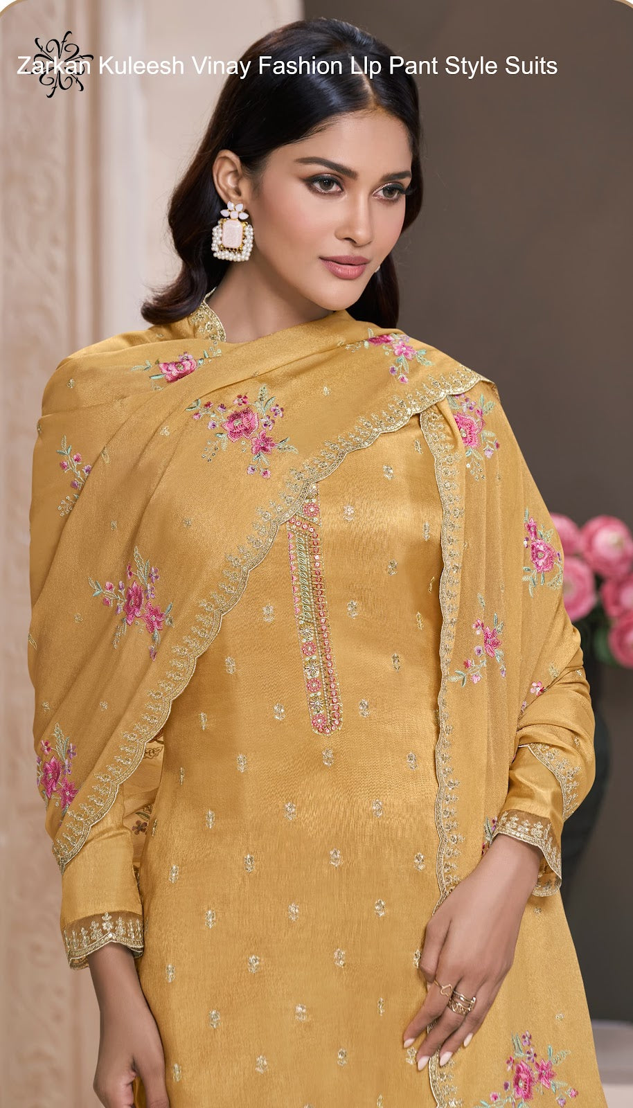 Zarkan Kuleesh Vinay Fashion Llp Silk Jacquard Pant Style Suits Wholesale Price