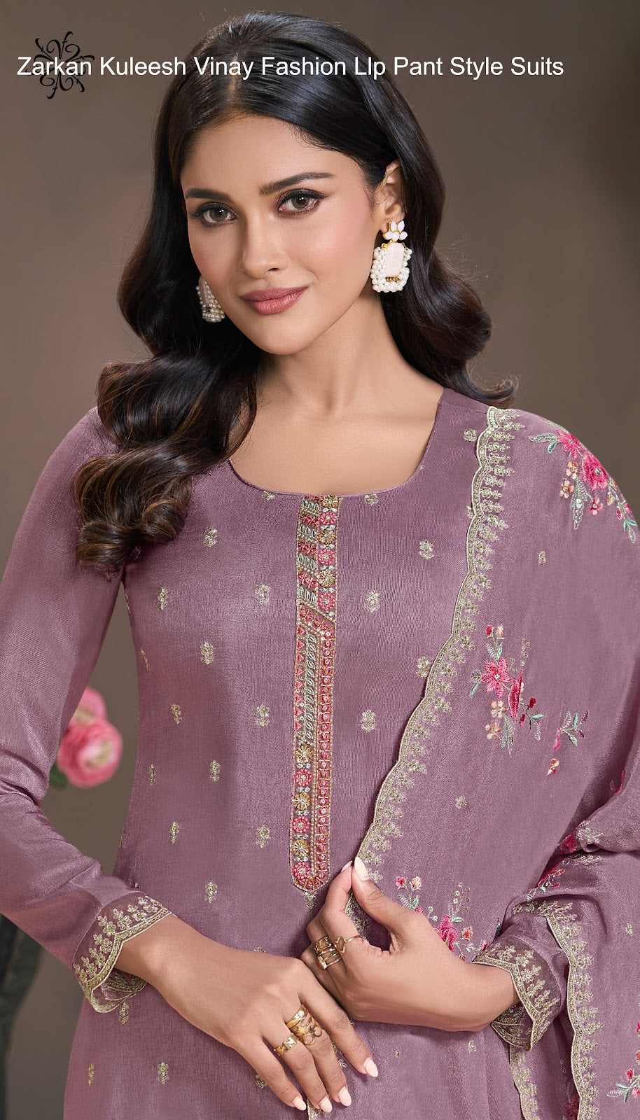 Zarkan Kuleesh Vinay Fashion Llp Silk Jacquard Pant Style Suits Wholesale Price