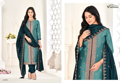 Zarkash Vishnu Impex Vichitra Silk Pant Style Suits Wholesale Price