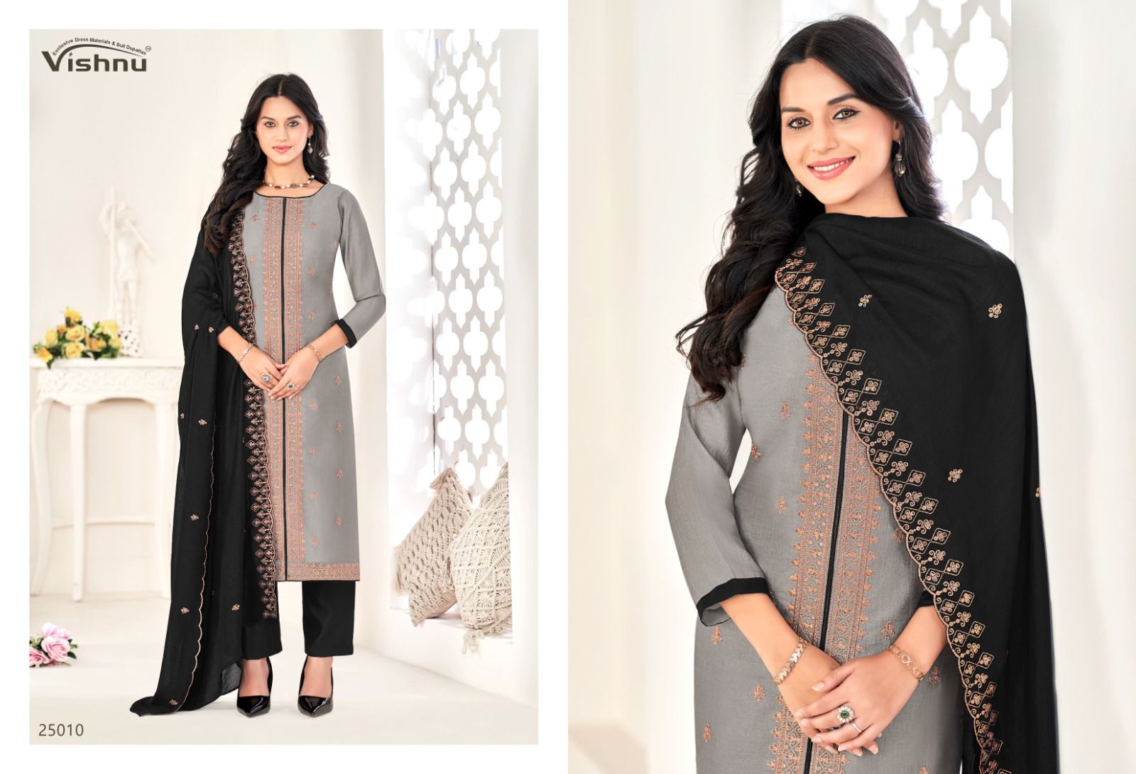 Zarkash Vishnu Impex Vichitra Silk Pant Style Suits Wholesale Price