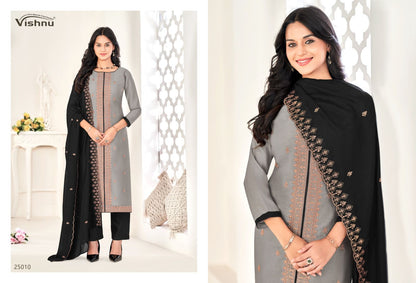 Zarkash Vishnu Impex Vichitra Silk Pant Style Suits Wholesale Price