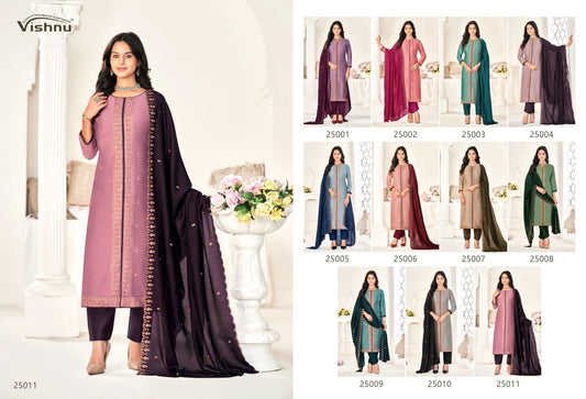 Zarkash Vishnu Impex Vichitra Silk Pant Style Suits Wholesale Price