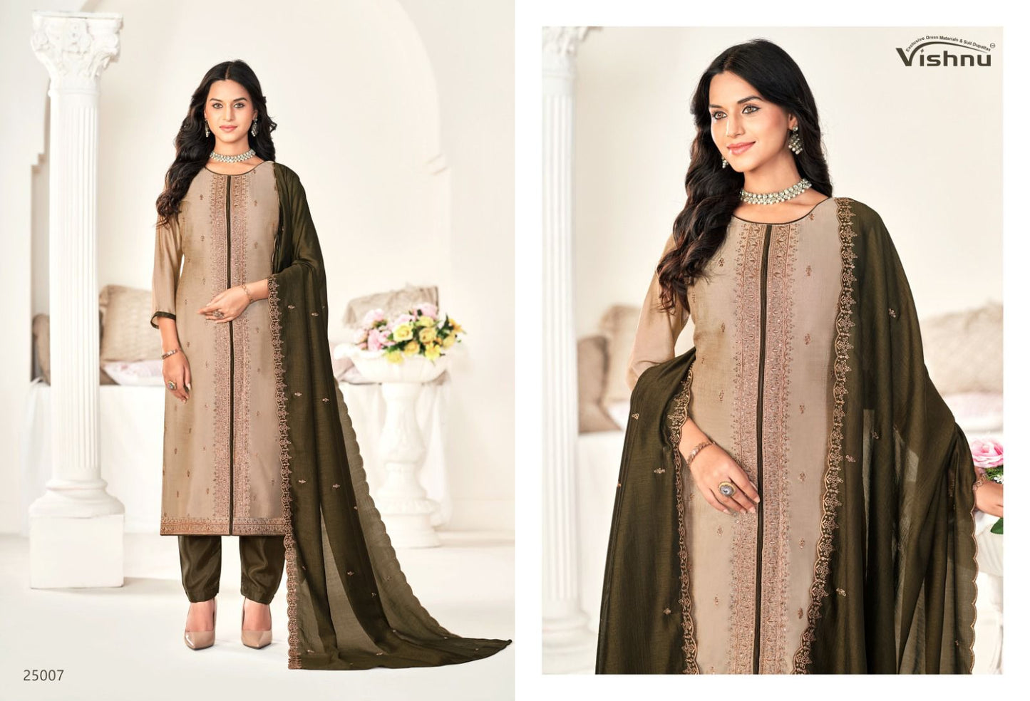 Zarkash Vishnu Impex Vichitra Silk Pant Style Suits Wholesale Price