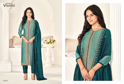 Zarkash Vishnu Impex Vichitra Silk Pant Style Suits Wholesale Price