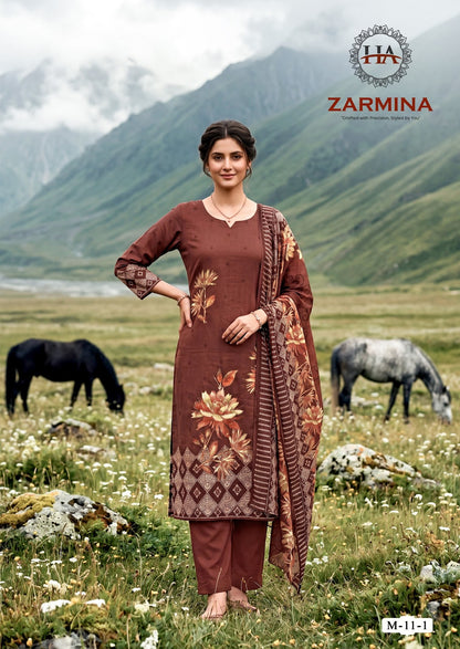 Zarmina Harshit Fashion Pure Zam Karachi Salwar Suits Wholesale Price