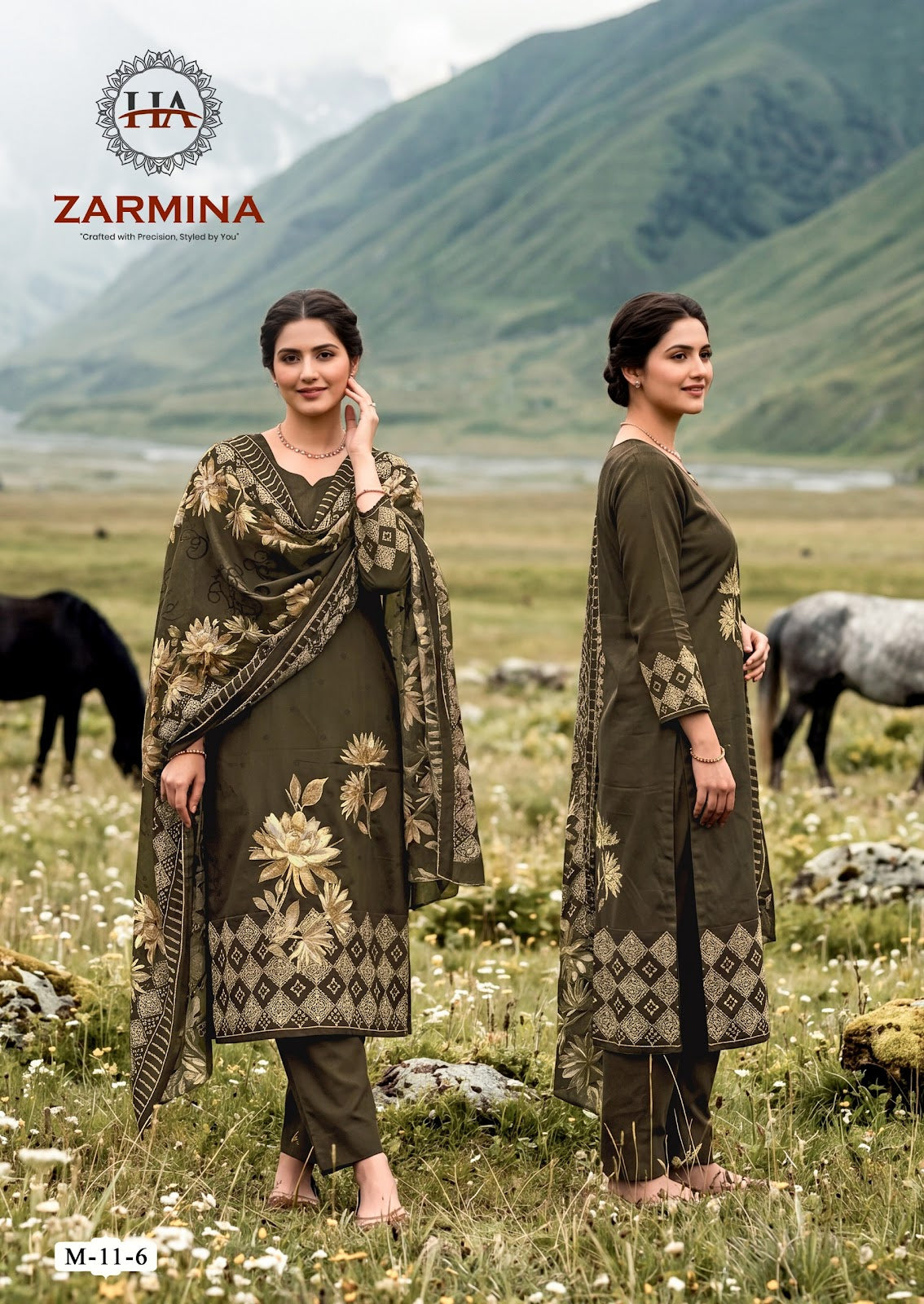 Zarmina Harshit Fashion Pure Zam Karachi Salwar Suits Wholesale Price