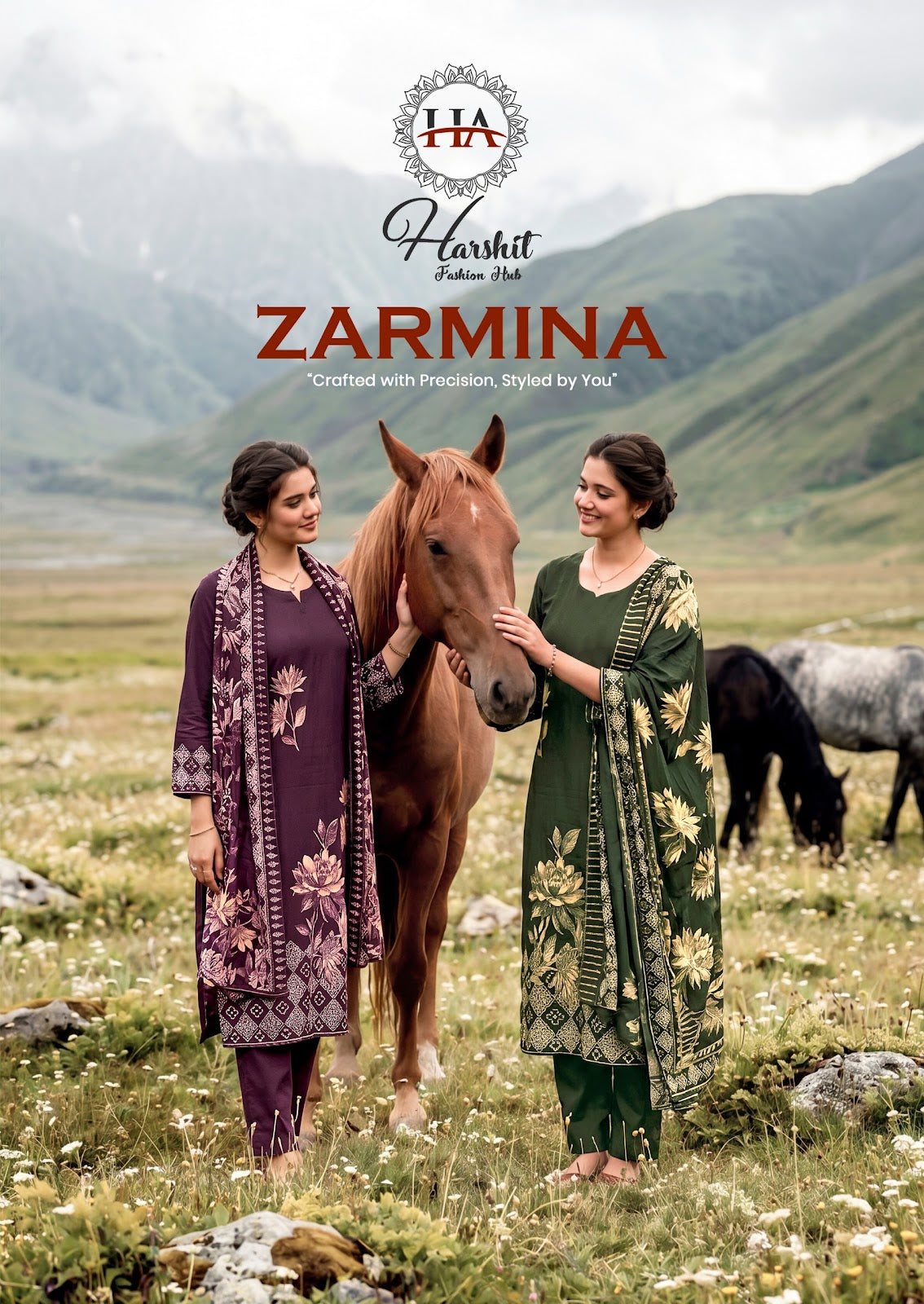 Zarmina Harshit Fashion Pure Zam Karachi Salwar Suits Wholesale Price