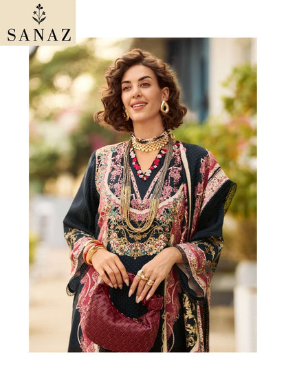 Zarmina Sanaz Viscose Muslin Pakistani Salwar Suits Wholesale Price
