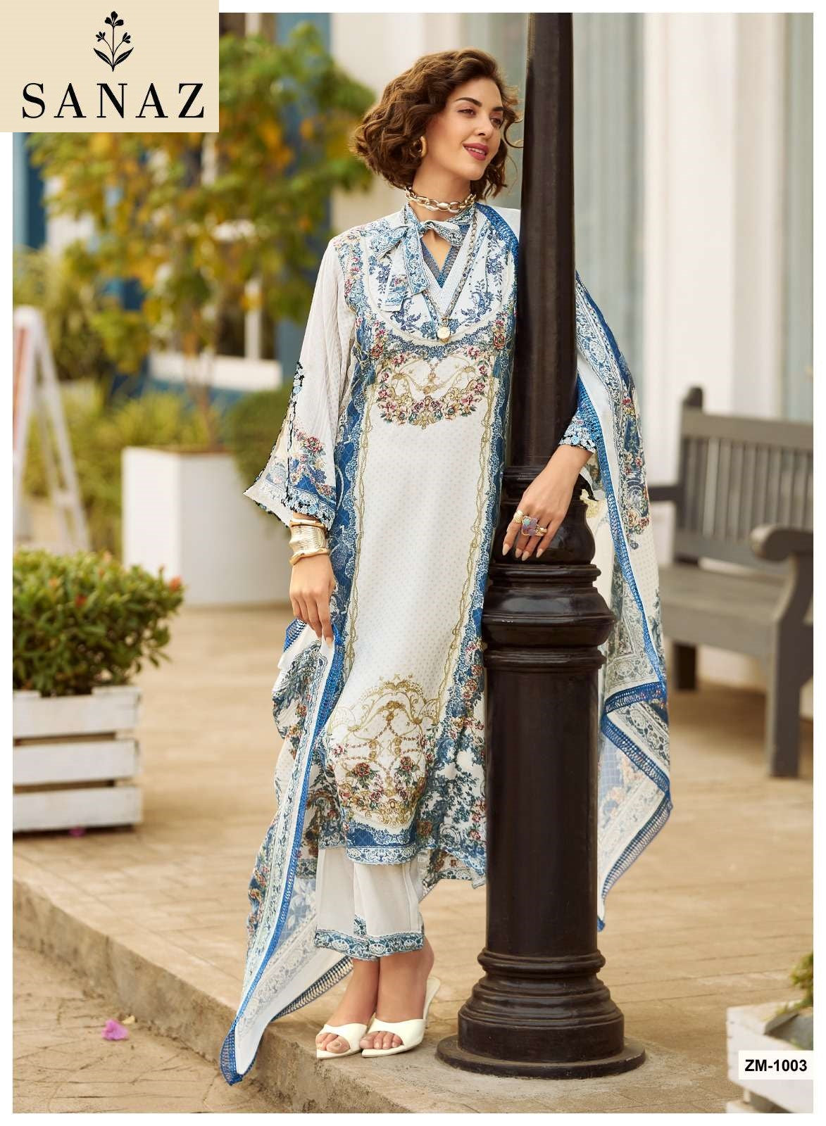 Zarmina Sanaz Viscose Muslin Pakistani Salwar Suits Wholesale Price