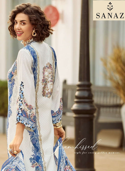 Zarmina Sanaz Viscose Muslin Pakistani Salwar Suits Wholesale Price
