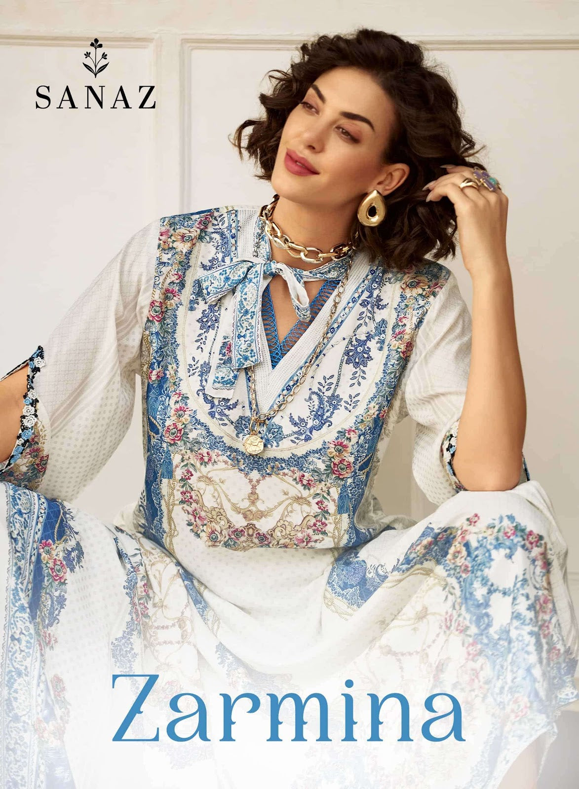 Zarmina Sanaz Viscose Muslin Pakistani Salwar Suits Wholesale Price