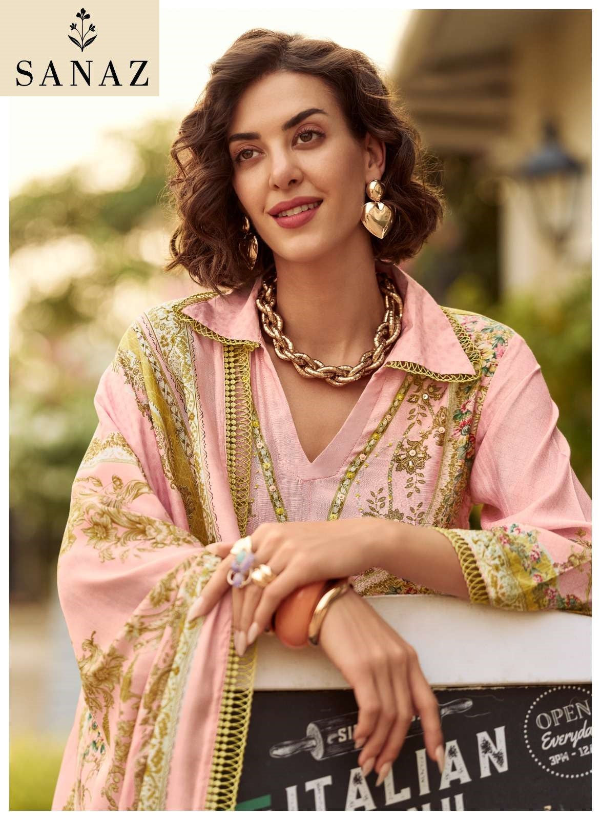 Zarmina Sanaz Viscose Muslin Pakistani Salwar Suits Wholesale Price
