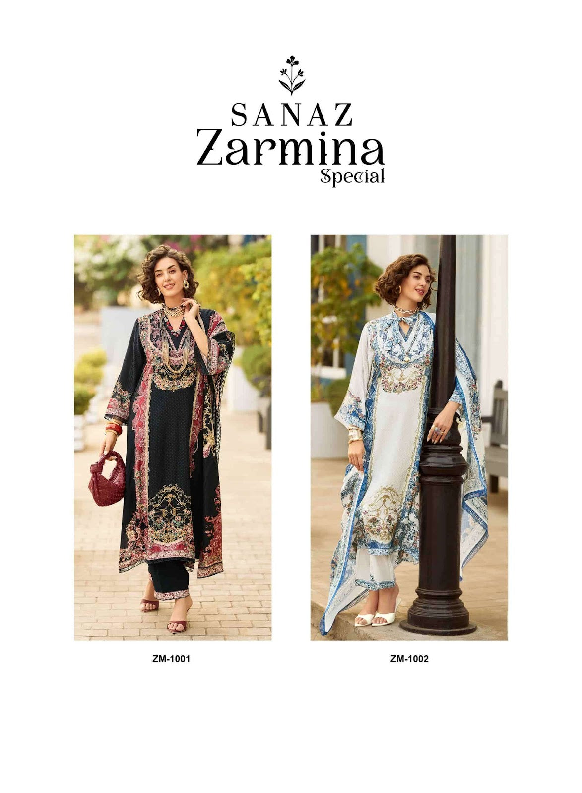 Zarmina Special Sanaz Viscose Muslin Pant Style Suits Manufacturer India