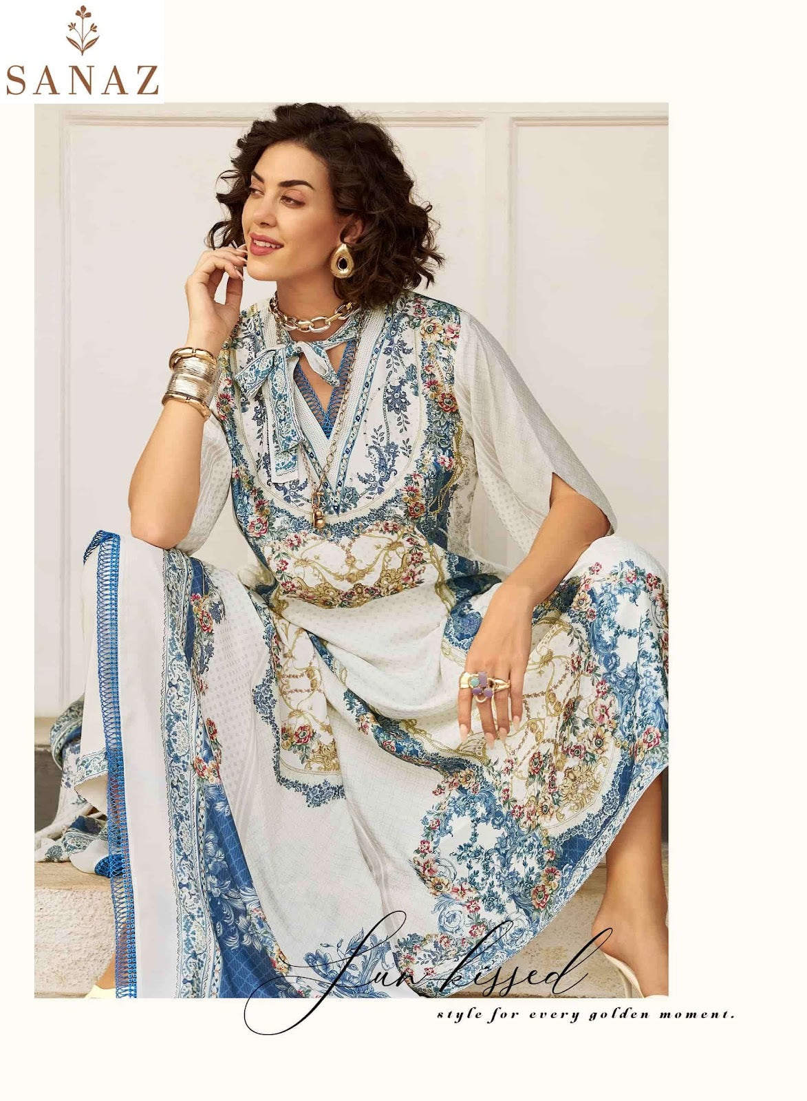 Zarmina Special Sanaz Viscose Muslin Pant Style Suits Manufacturer India