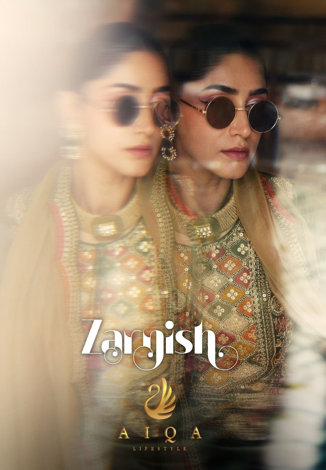 Zarnish Aiqa Bemberg Silk Pakistani Salwar Suits Exporter