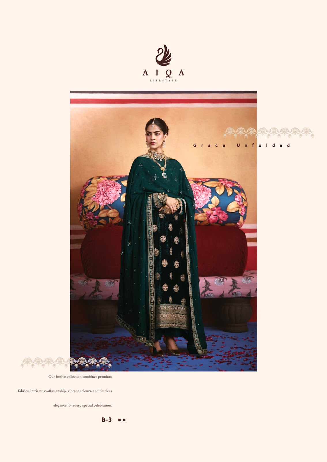 Zarnish Aiqa Viscose Velvet Suits Exporter Ahmedabad