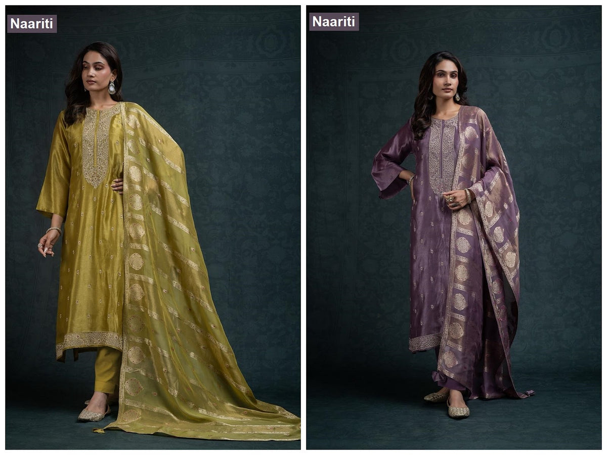 Zaroz 2789 Naariti Silk Pant Style Suits Supplier
