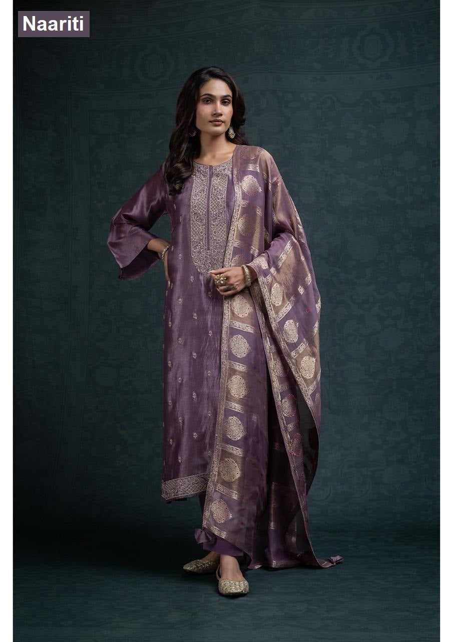 Zaroz 2789 Naariti Silk Pant Style Suits Supplier