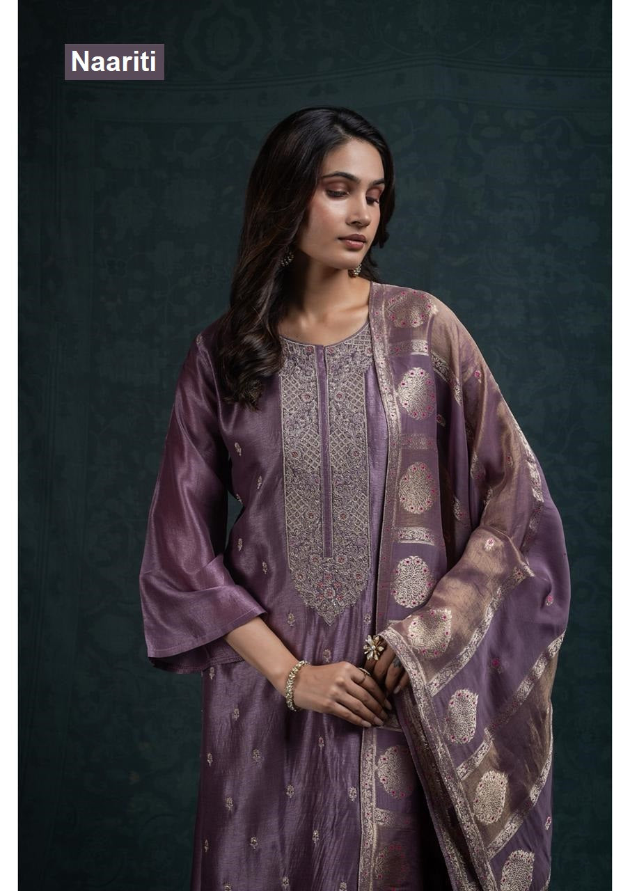 Zaroz 2789 Naariti Silk Pant Style Suits Supplier