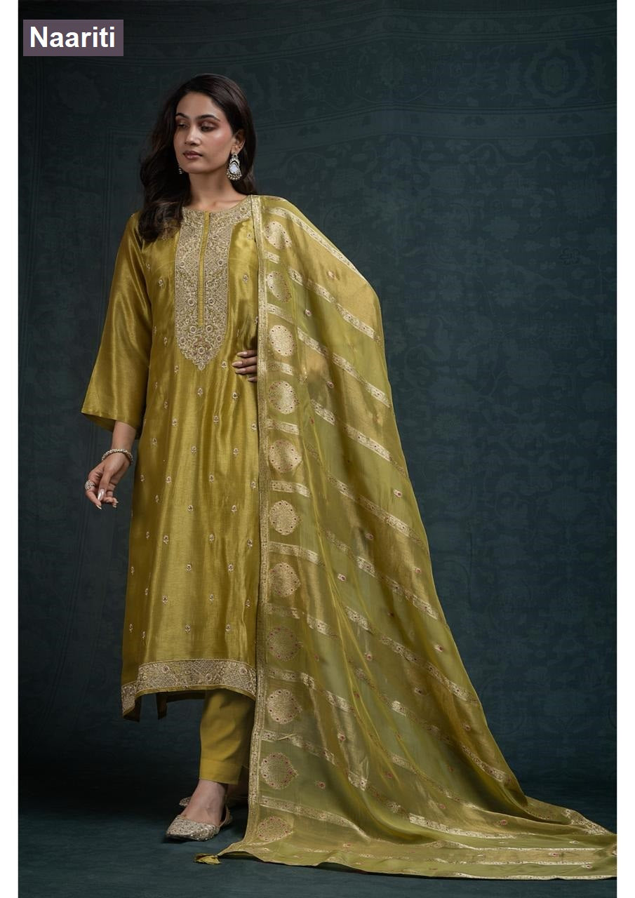 Zaroz 2789 Naariti Silk Pant Style Suits Supplier