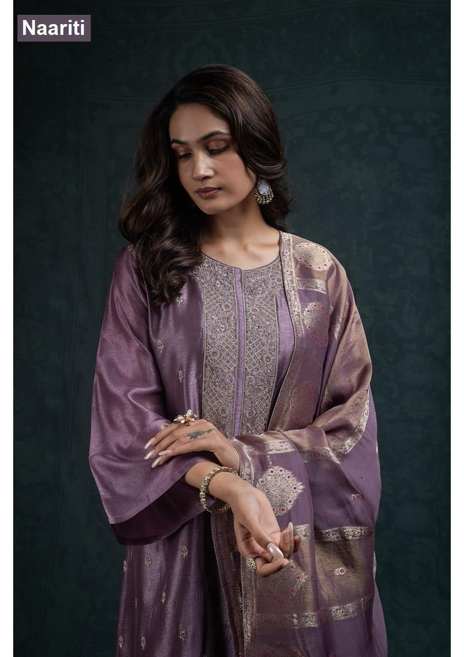 Zaroz 2789 Naariti Silk Pant Style Suits Supplier