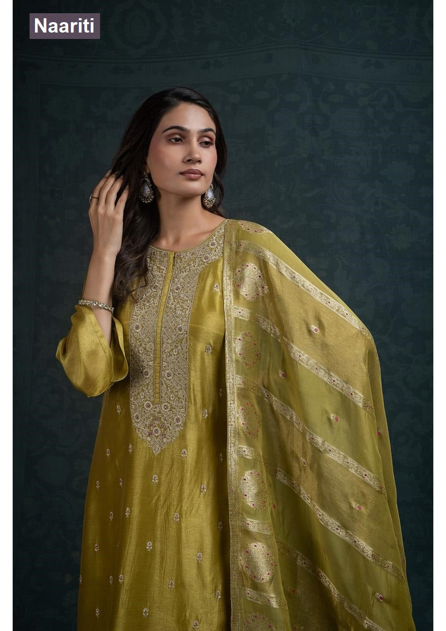 Zaroz 2789 Naariti Silk Pant Style Suits Supplier