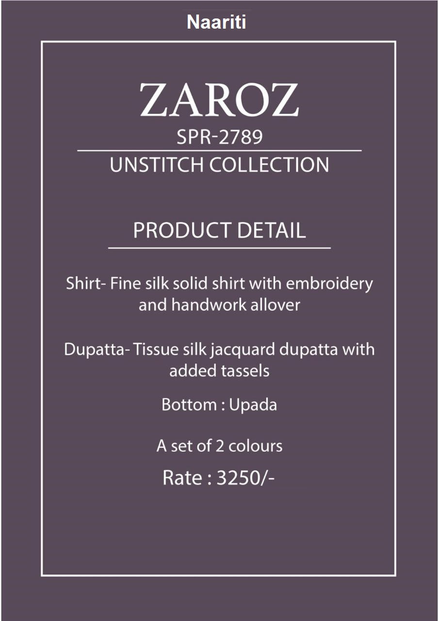 Zaroz 2789 Naariti Silk Pant Style Suits Supplier