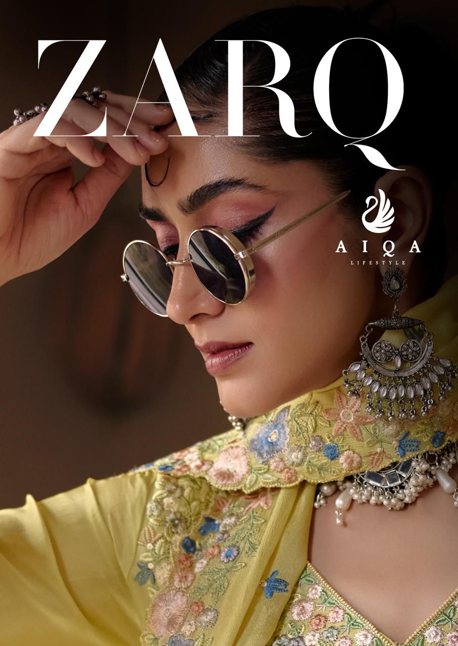 Zarq Aiqa Bemberg Muslin Pakistani Salwar Suits Exporter India