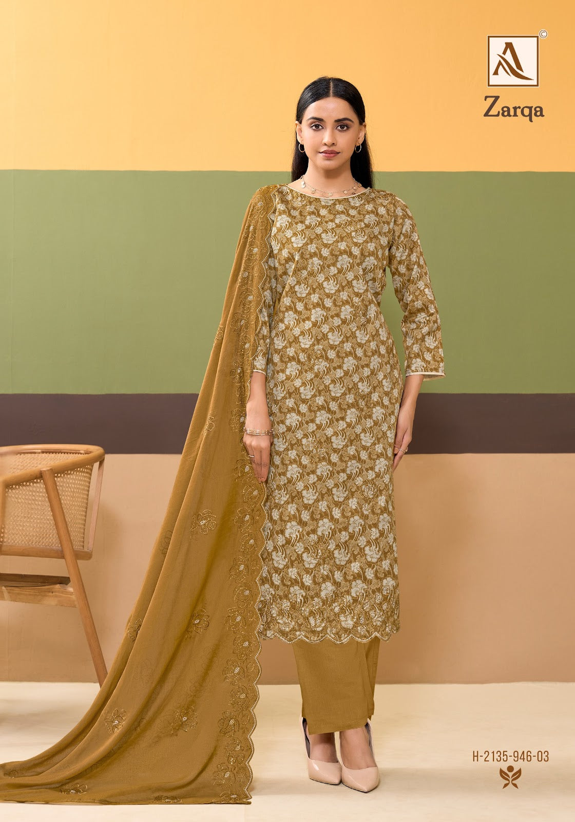 Zarqa Alok Pure Zam Pant Style Suits Exporter