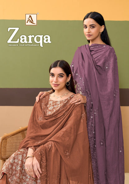 Zarqa Alok Pure Zam Pant Style Suits Exporter