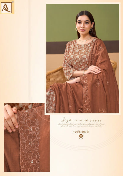 Zarqa Alok Pure Zam Pant Style Suits Exporter