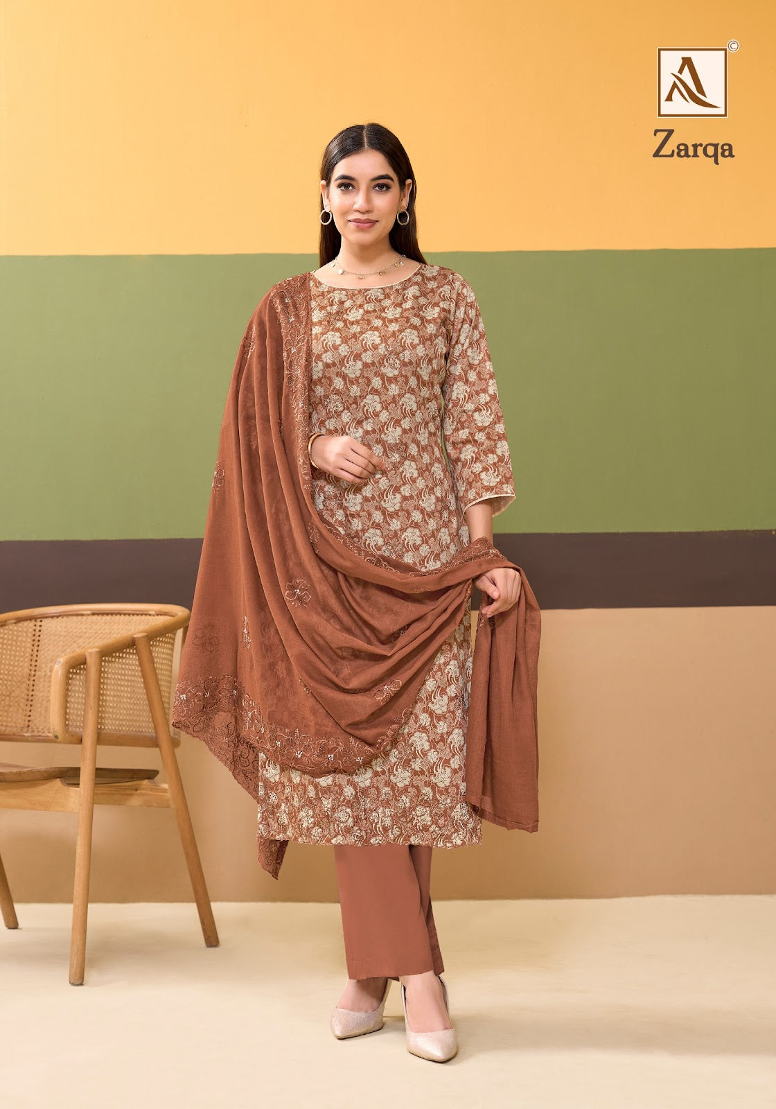 Zarqa Alok Pure Zam Pant Style Suits Exporter