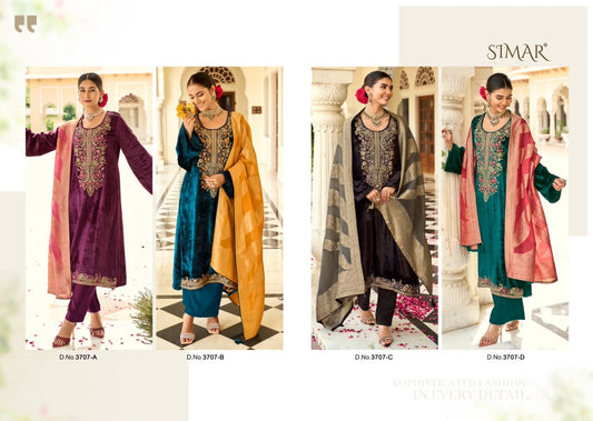 Zarqash Simar Viscose Velvet Suits Supplier Ahmedabad