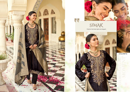 Zarqash Simar Viscose Velvet Suits Supplier Ahmedabad