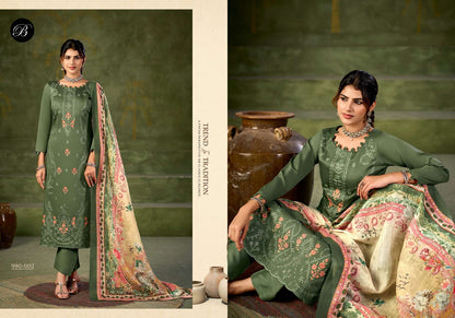 Zarqash Vol 18 Belliza Designer Studio Pure Jam Karachi Salwar Suits Wholesaler Ahmedabad
