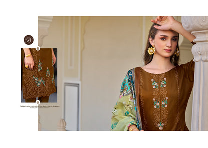 Zarqash Vol 3 Belliza Designer Studio Pure Jam Karachi Salwar Suits Supplier