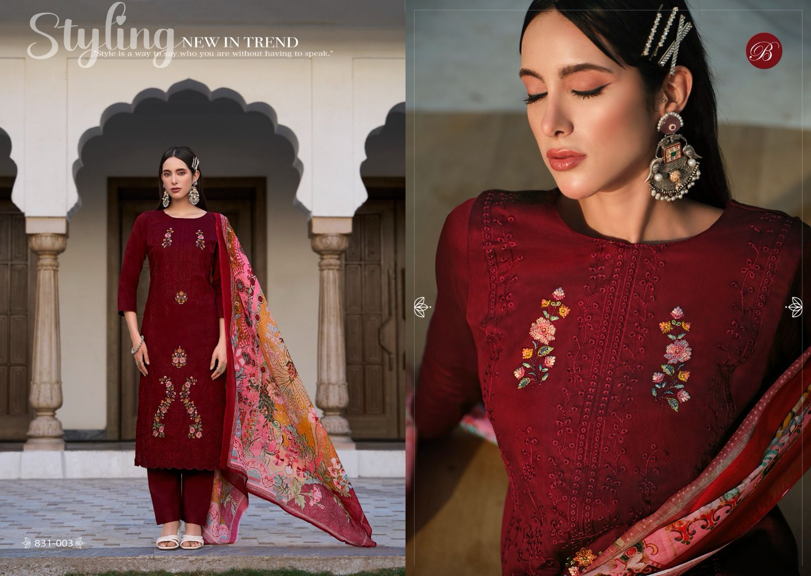 Zarqash Vol 4 Belliza Designer Studio Pure Viscose Karachi Salwar Suits Supplier Gujarat