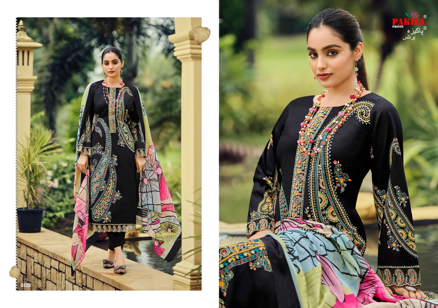 Zarqash Vol 99 Pakiza Prints Lawn Cotton Karachi Salwar Suits Exporter Ahmedabad