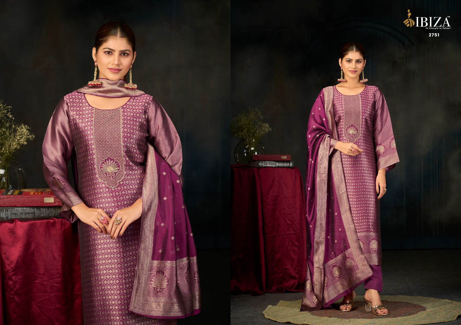 Zarra Ibiza Pure Silk Pant Style Suits Supplier India